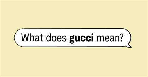 gucci belt slang|what is Gucci slang.